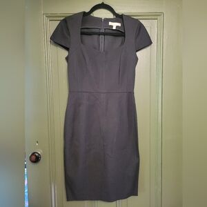 Elegant Black Cap Sleeve Dress